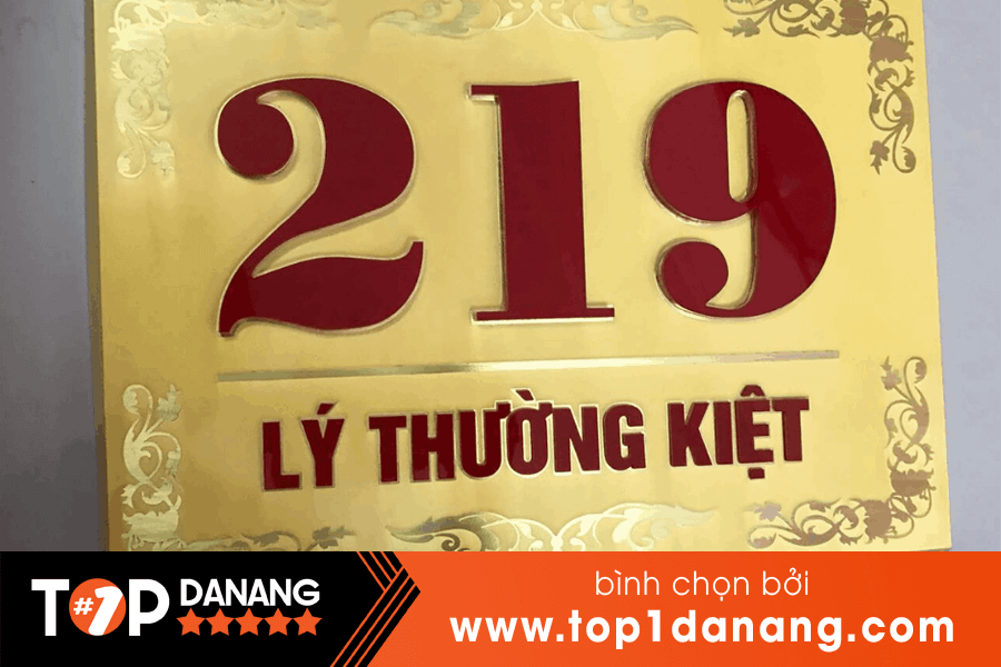 Làm biển số nhà chuyên nghiệp Đà Nẵng tại Công ty TNHH MTV Vương Ngọc Hòa