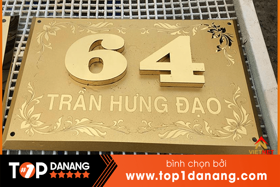 Làm biển số nhà uy tín tại Đà Nẵng tại Quảng cáo Phúc Lợi Việt
