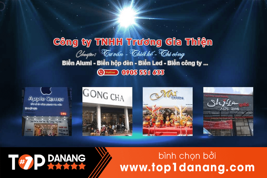 Làm biển số nhà đẹp Đà Nẵng tại Công ty TNHH Trương Gia Thiện