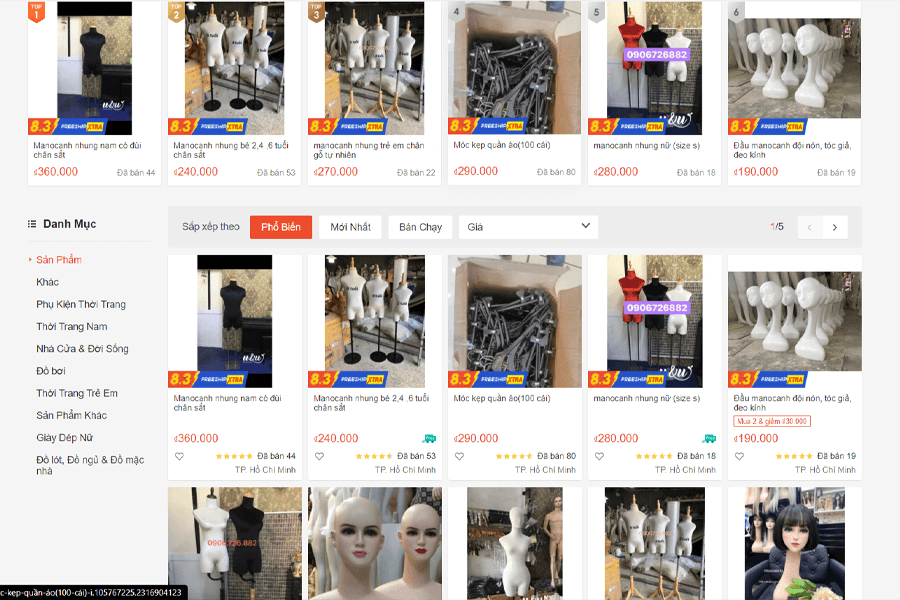 Mua Manocanh online Đà Nẵng chuyenmanocanh