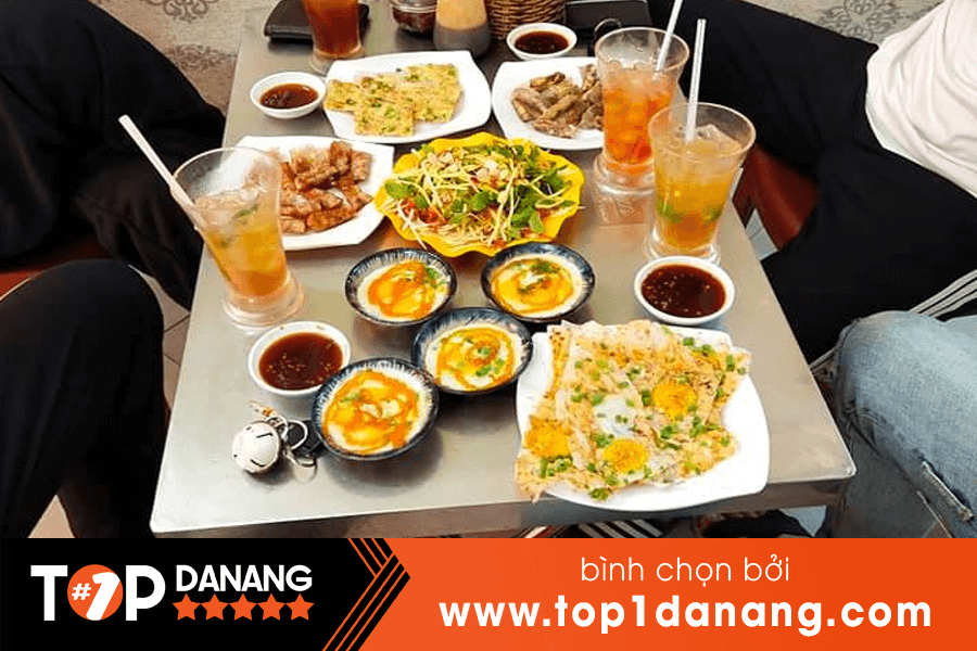 Chén trứng nướng ngon nhất Đà Nẵng - Bánh Tráng kẹp dì Liên